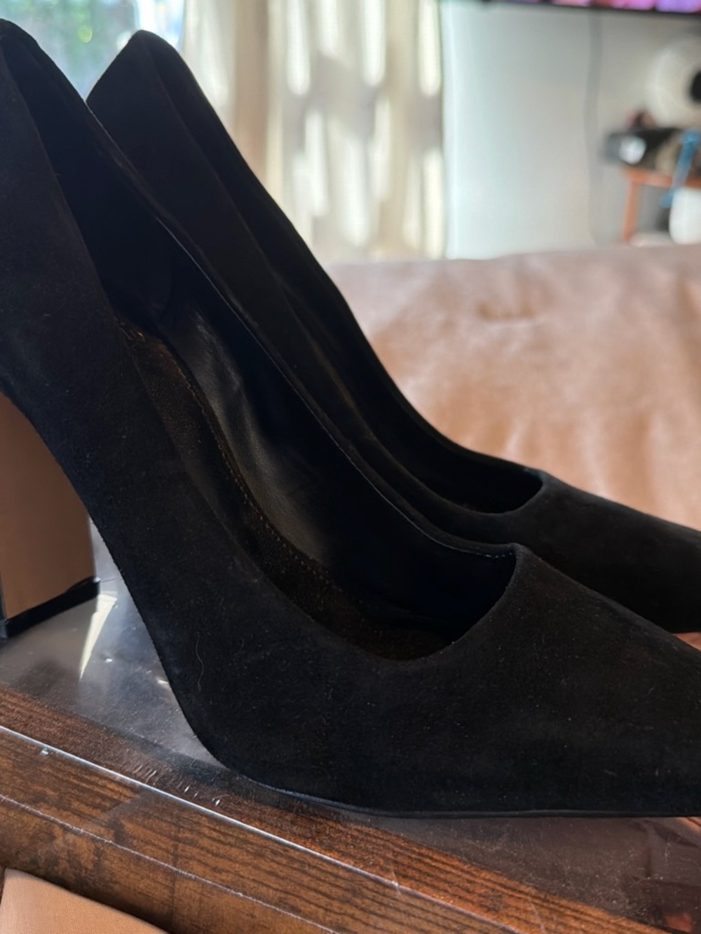 Vince Camuto Sibrina Classic Black Suede Women’s Pumps